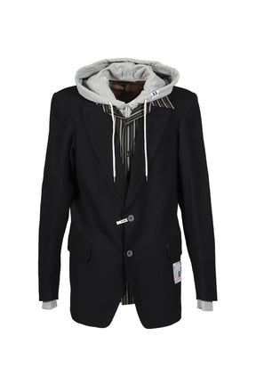 TRIPLE LAYERED BLAZER / BLK