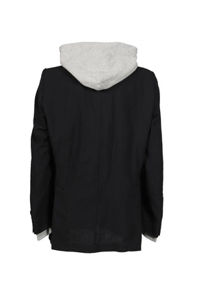 TRIPLE LAYERED BLAZER / BLK