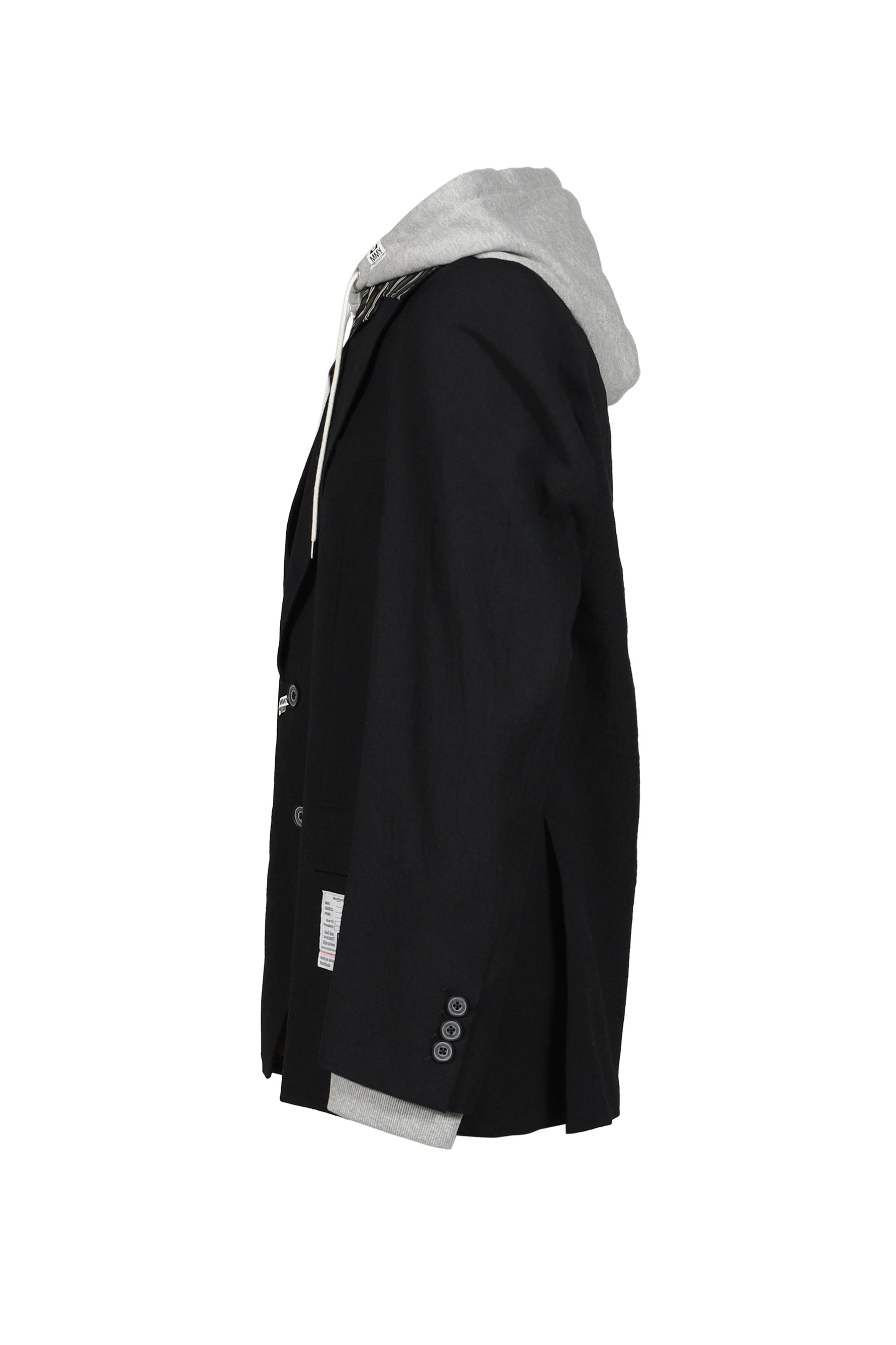 TRIPLE LAYERED BLAZER / BLK