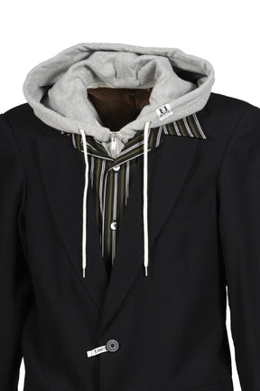 TRIPLE LAYERED BLAZER / BLK