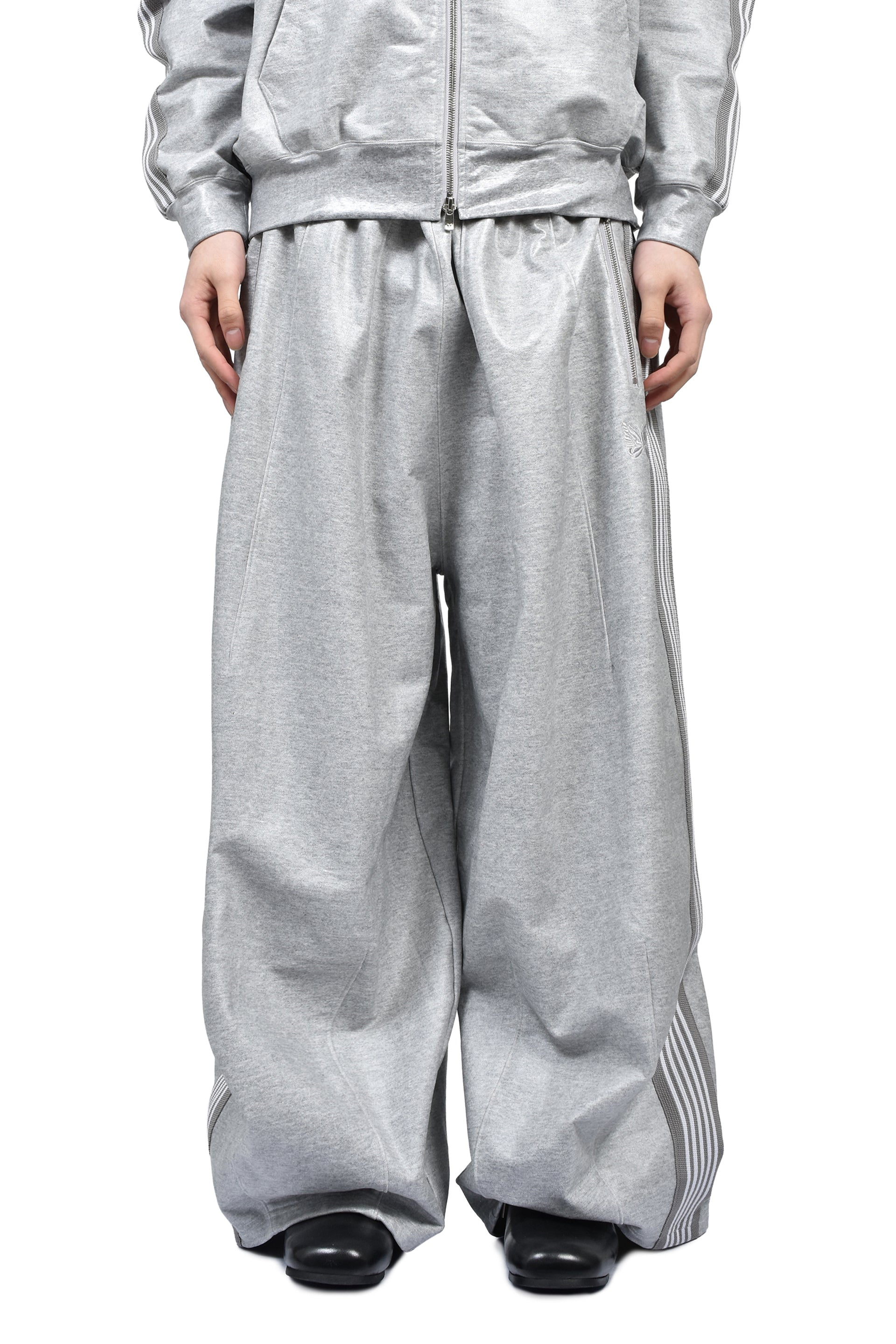 H.D. TRACK PANT - COTTON JERSEY / COATING (EXCLUSIVE) / GRY