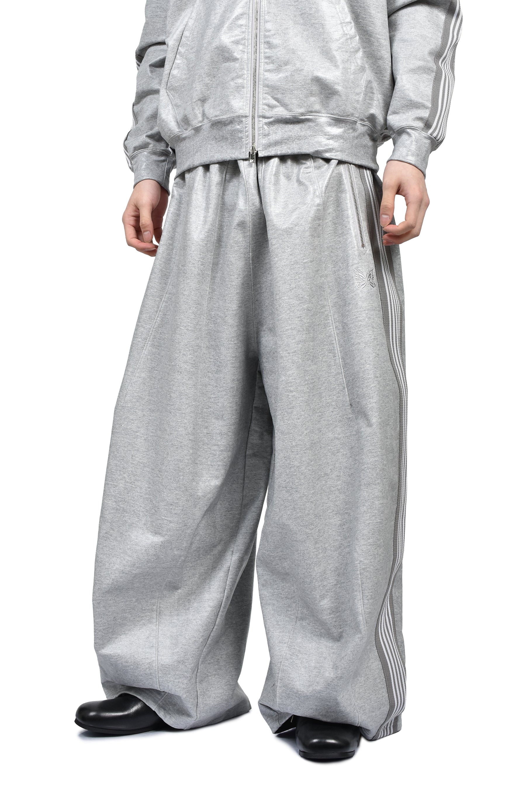 H.D. TRACK PANT - COTTON JERSEY / COATING (EXCLUSIVE) / GRY