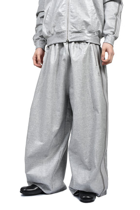 H.D. TRACK PANT - COTTON JERSEY / COATING (EXCLUSIVE) / GRY