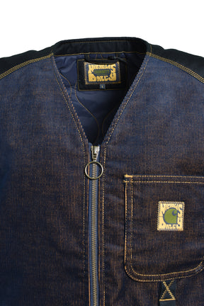 VEST / ND DARK NAVY / MUSTARD