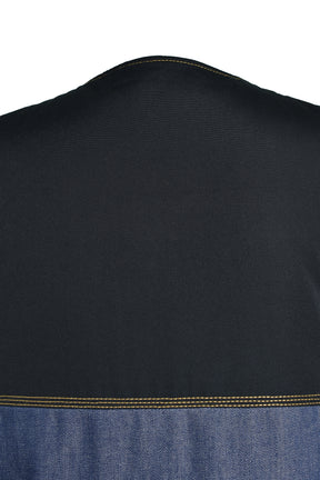 VEST / ND DARK NAVY / MUSTARD