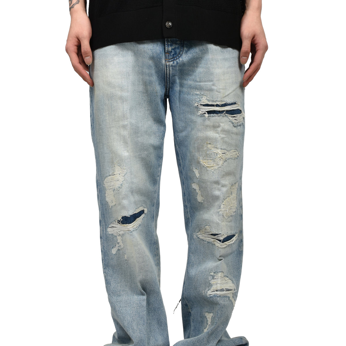 AMIRI アミリ SS26 DISTRESSED BOOT CUT JEAN / VINTAGE IND - NUBIAN