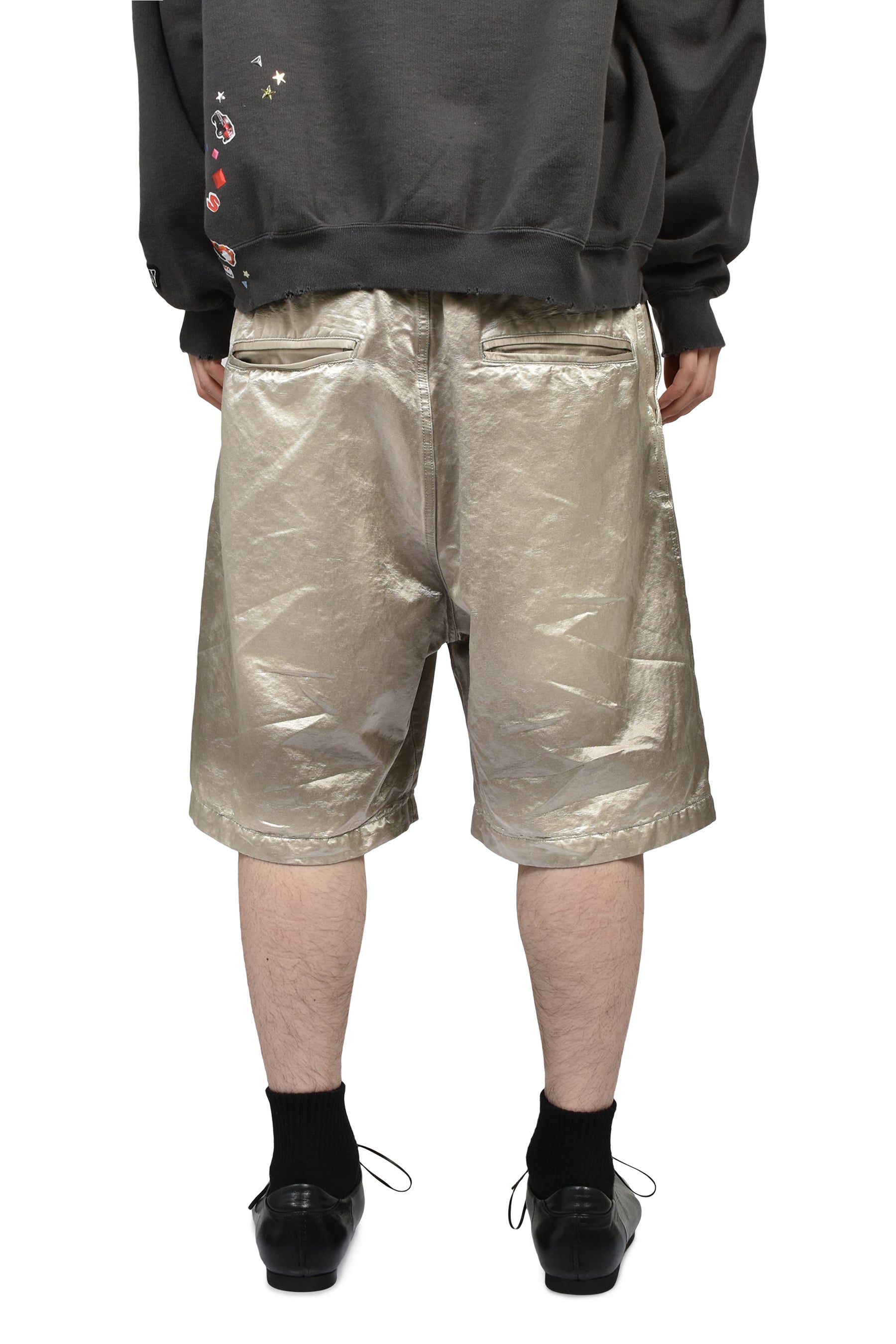SUN FADED SATIN SHORTS / BEI