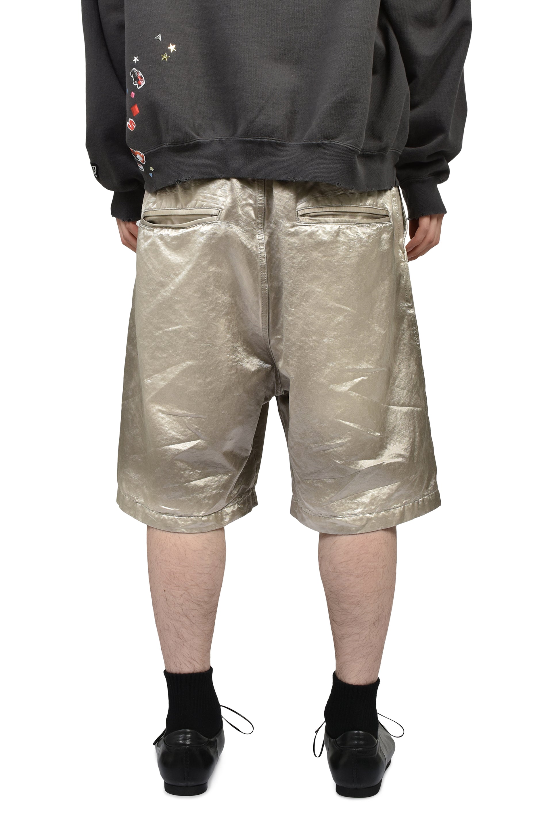 SUN FADED SATIN SHORTS / BEI