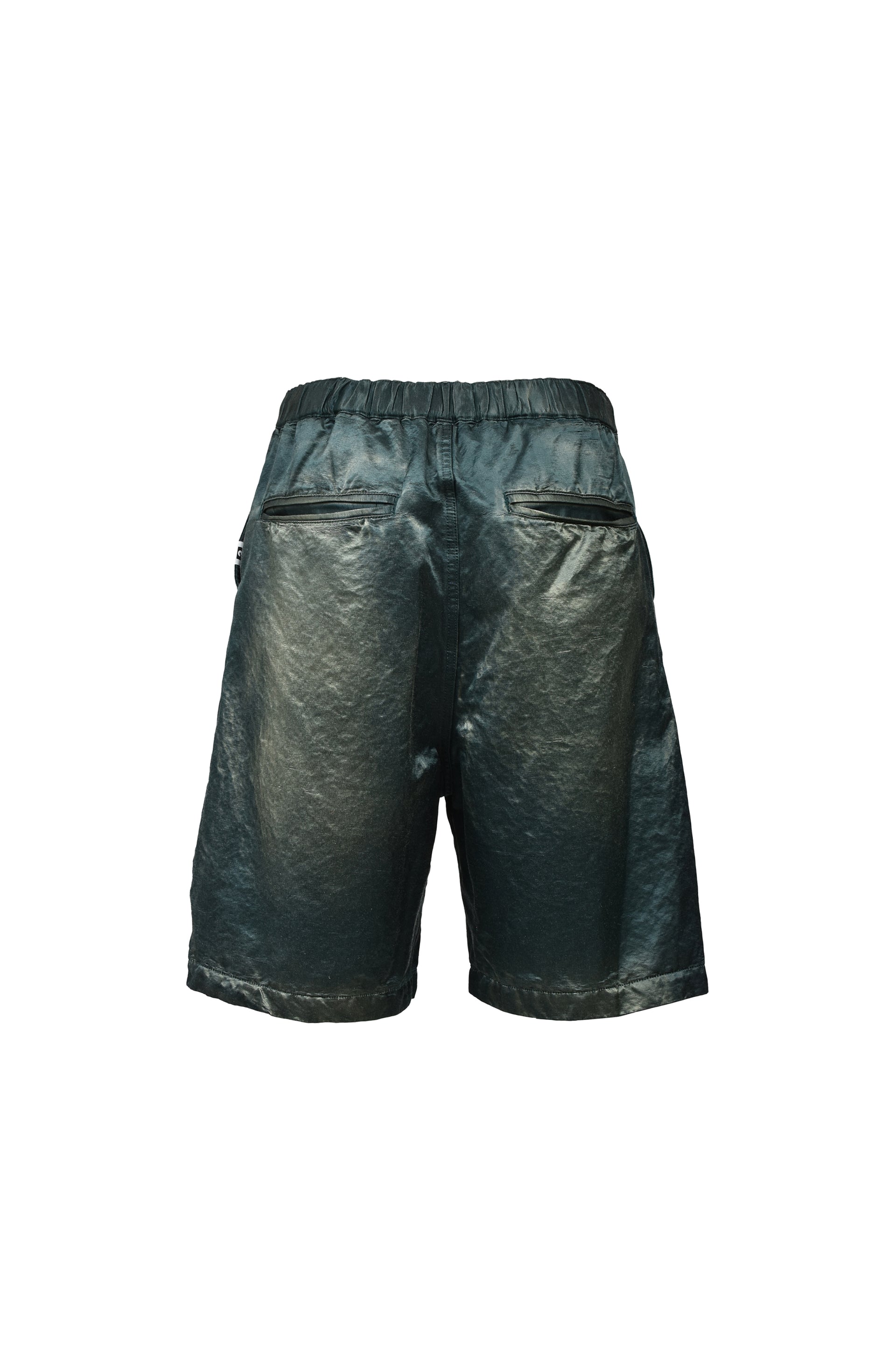 SUN FADED SATIN SHORTS / D.GRN