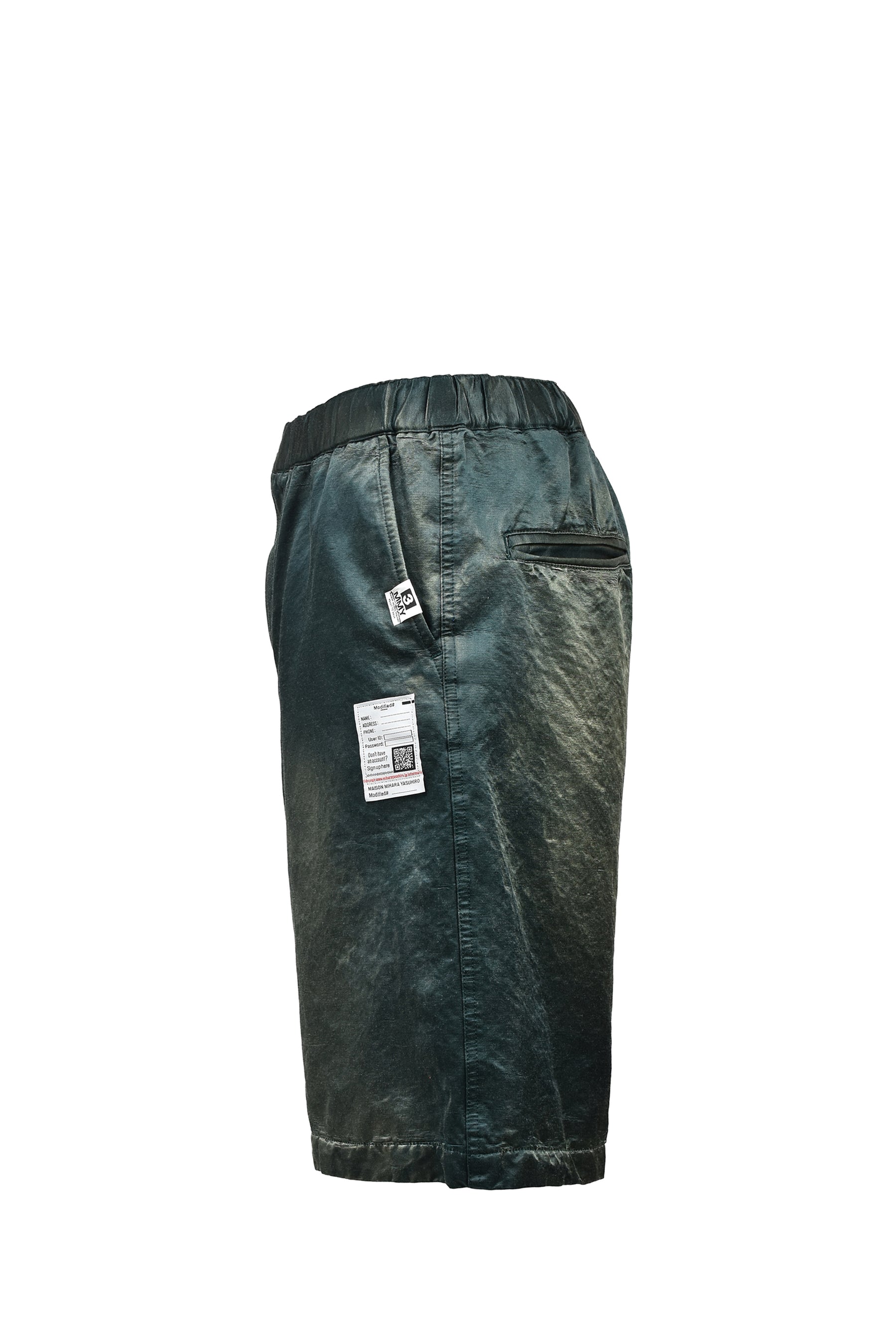 SUN FADED SATIN SHORTS / D.GRN