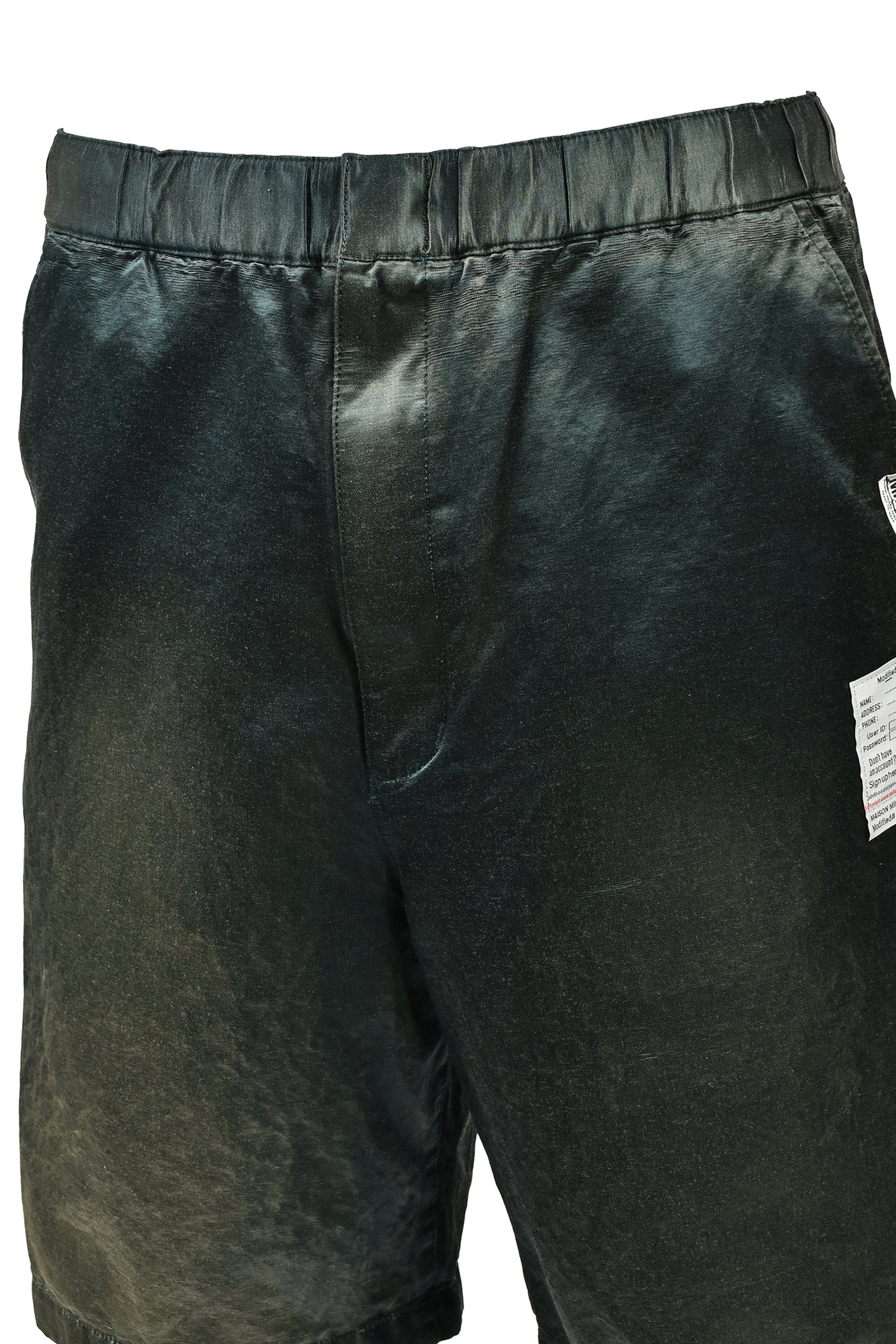 SUN FADED SATIN SHORTS / D.GRN