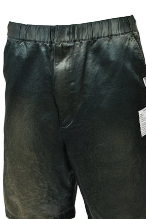 SUN FADED SATIN SHORTS / D.GRN
