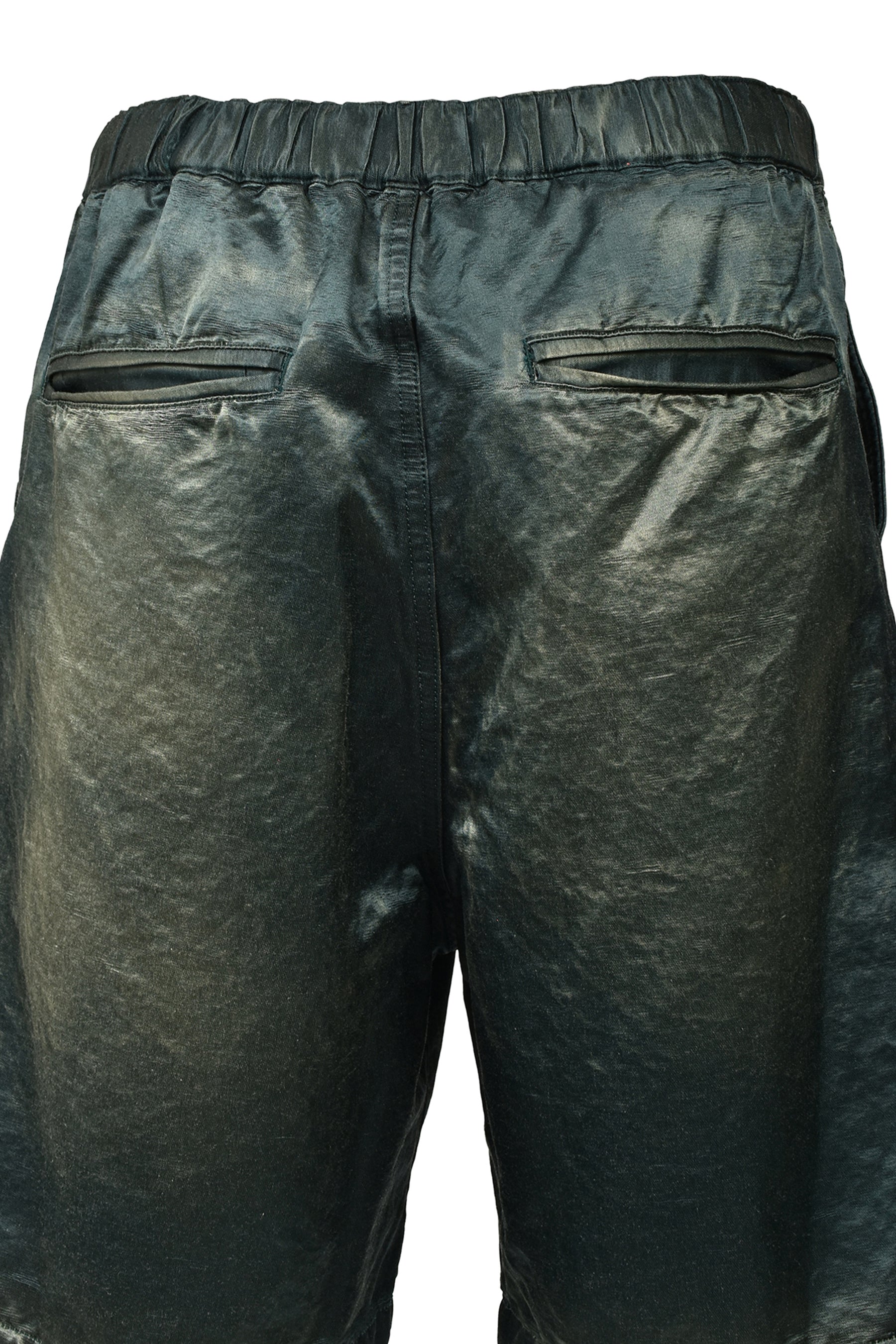 SUN FADED SATIN SHORTS / D.GRN
