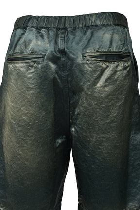 SUN FADED SATIN SHORTS / D.GRN