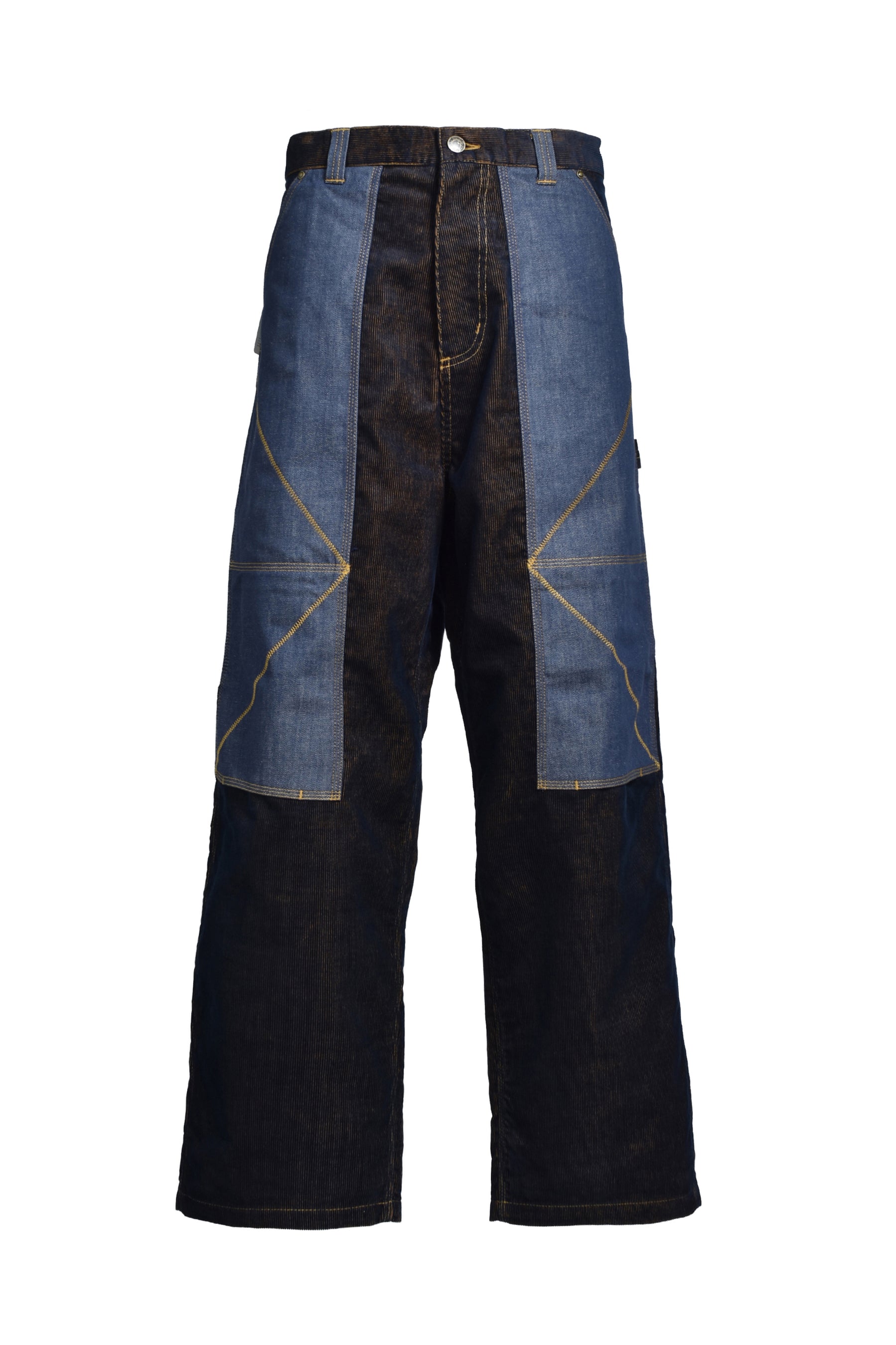 OG DOUBLE KNEE PANT / ND DARK NAVY / MUSTARD