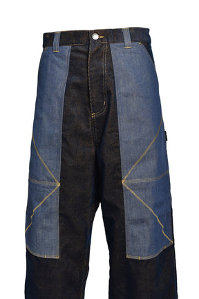 OG DOUBLE KNEE PANT / ND DARK NAVY / MUSTARD