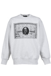 BLACK CARD SWEAT / HEATHER