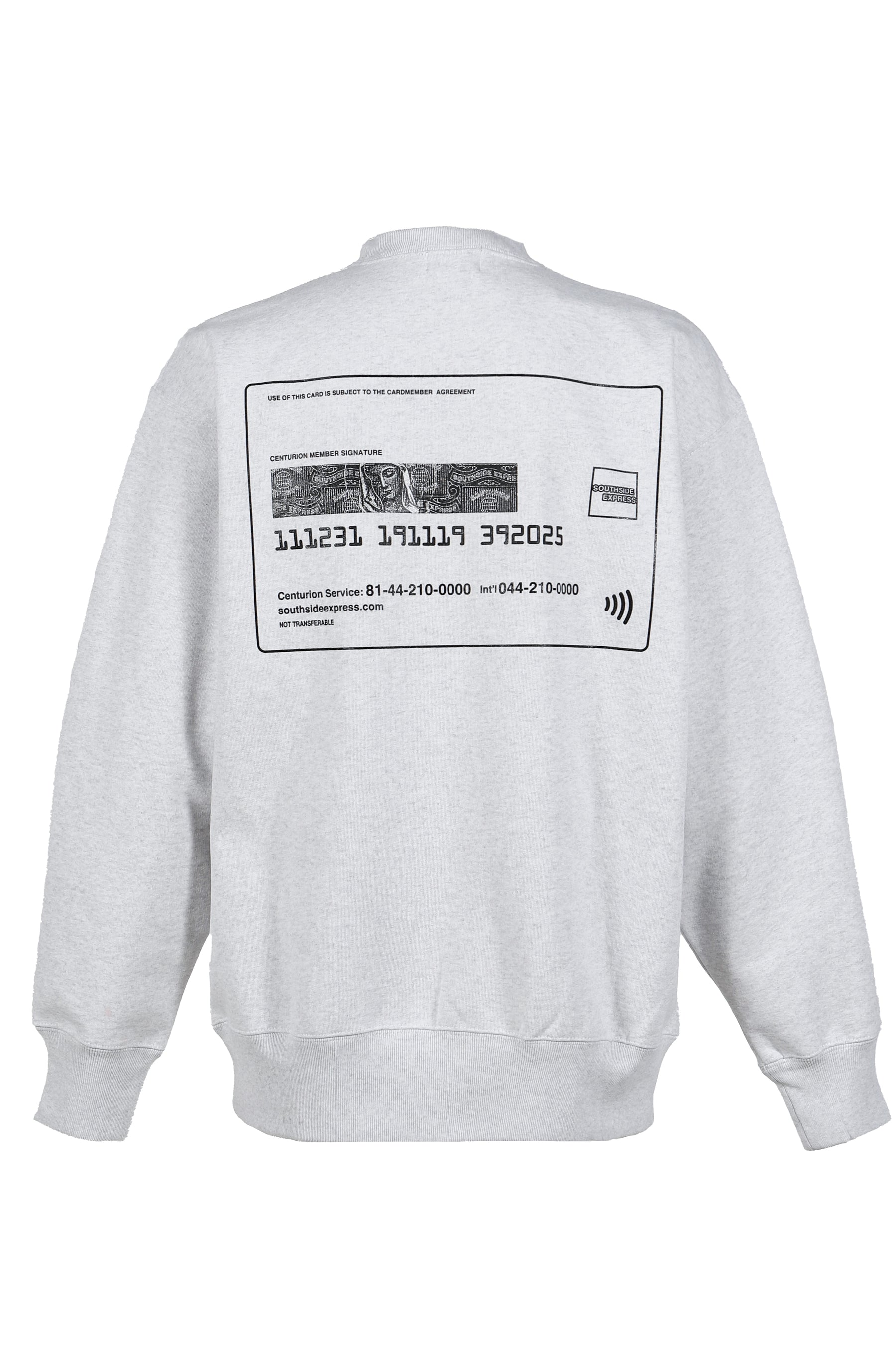 BLACK CARD SWEAT / HEATHER