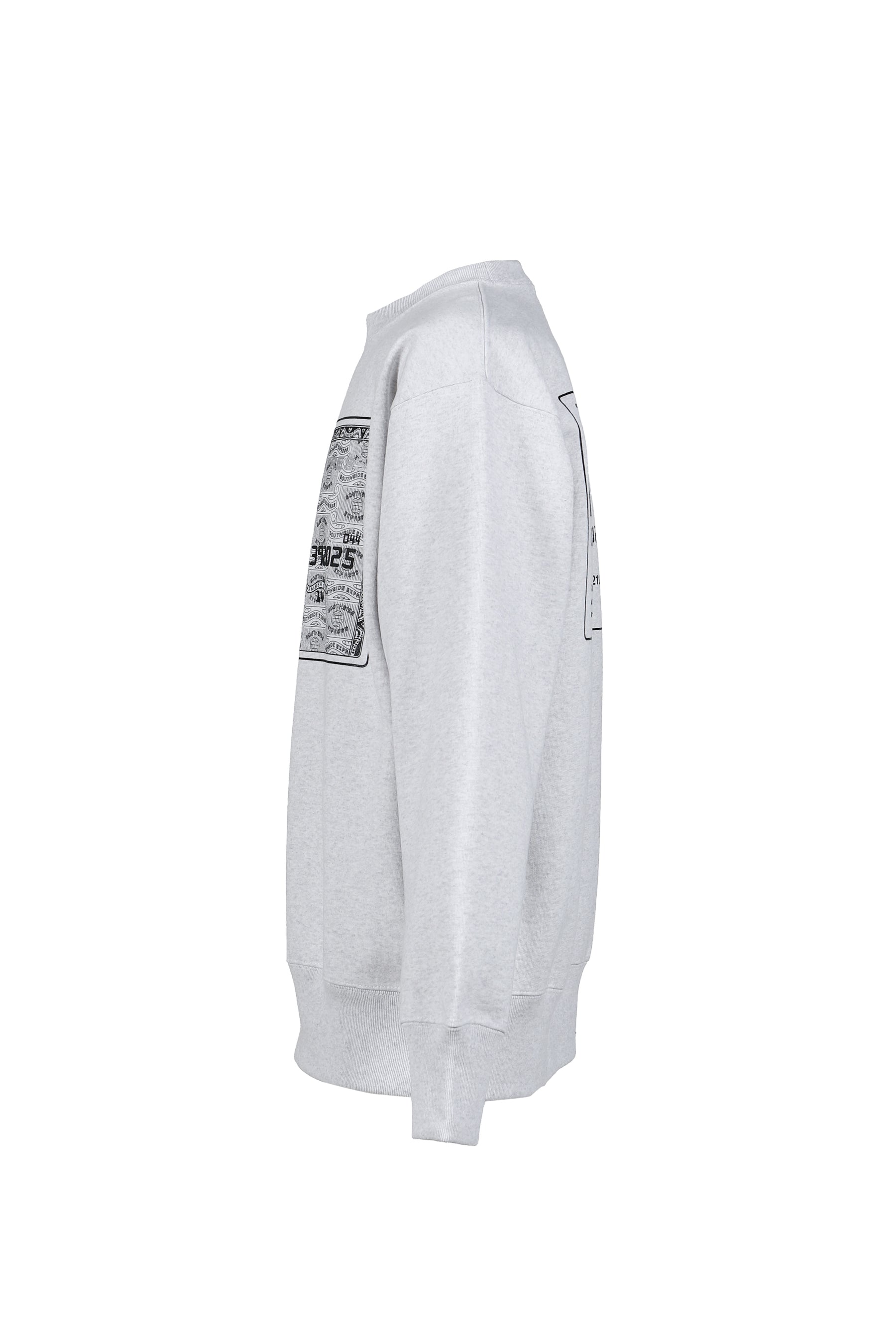 BLACK CARD SWEAT / HEATHER