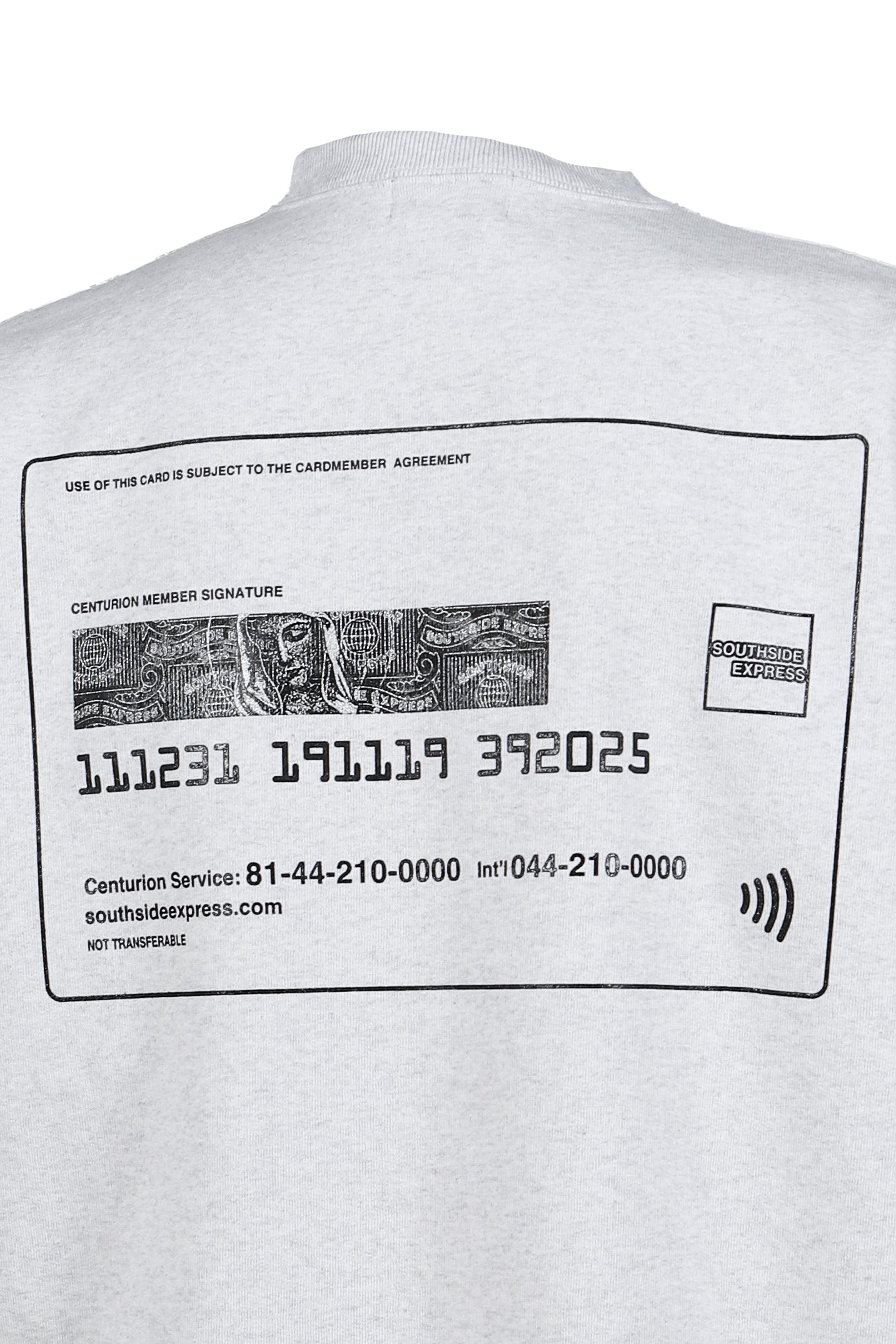 BLACK CARD SWEAT / HEATHER