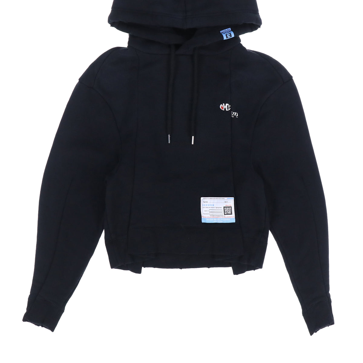 DARTED HOODIE / BLK