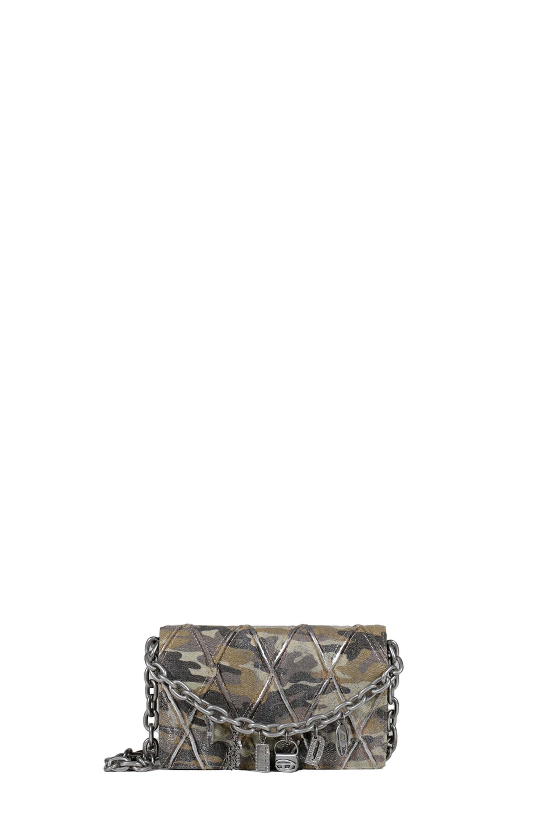 DIESEL ディーゼル SS25 CHARM-D WALLET STRAP / CAMO - NUBIAN