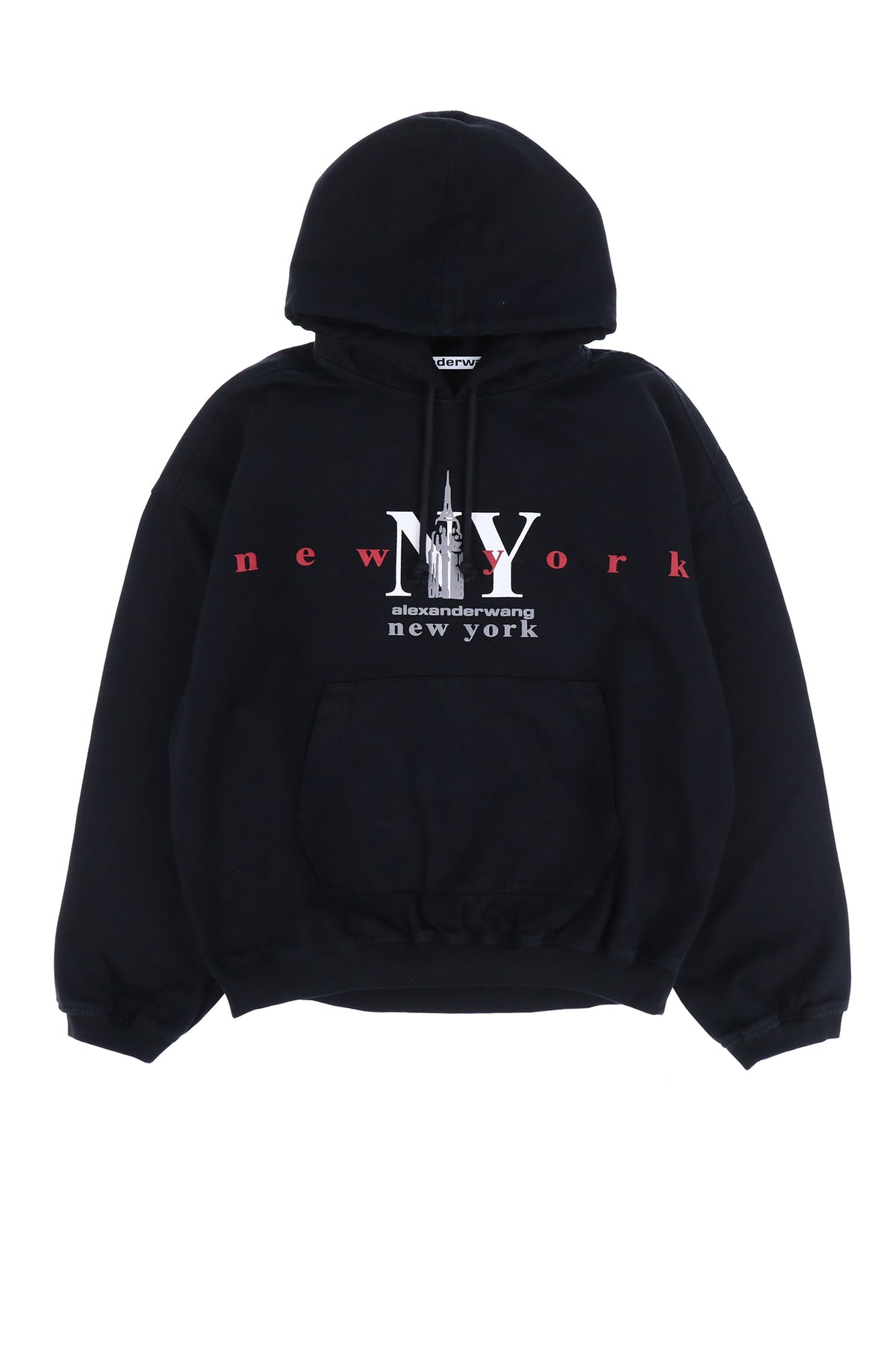 alexanderwang アレキサンダーワン FW23 DENIM HOODIE / W BLK -NUBIAN