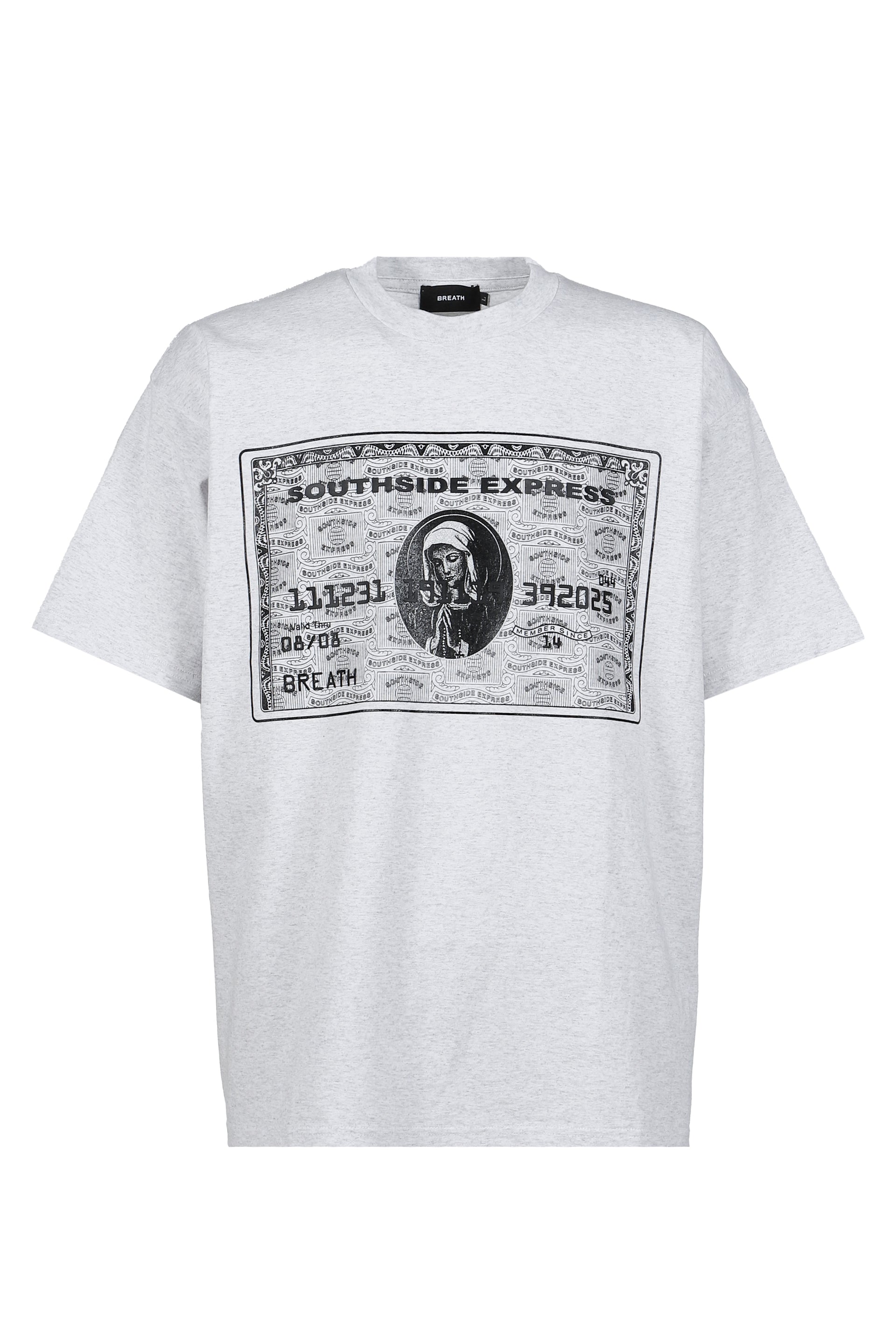 BLACK CARD TEE / HEATHER