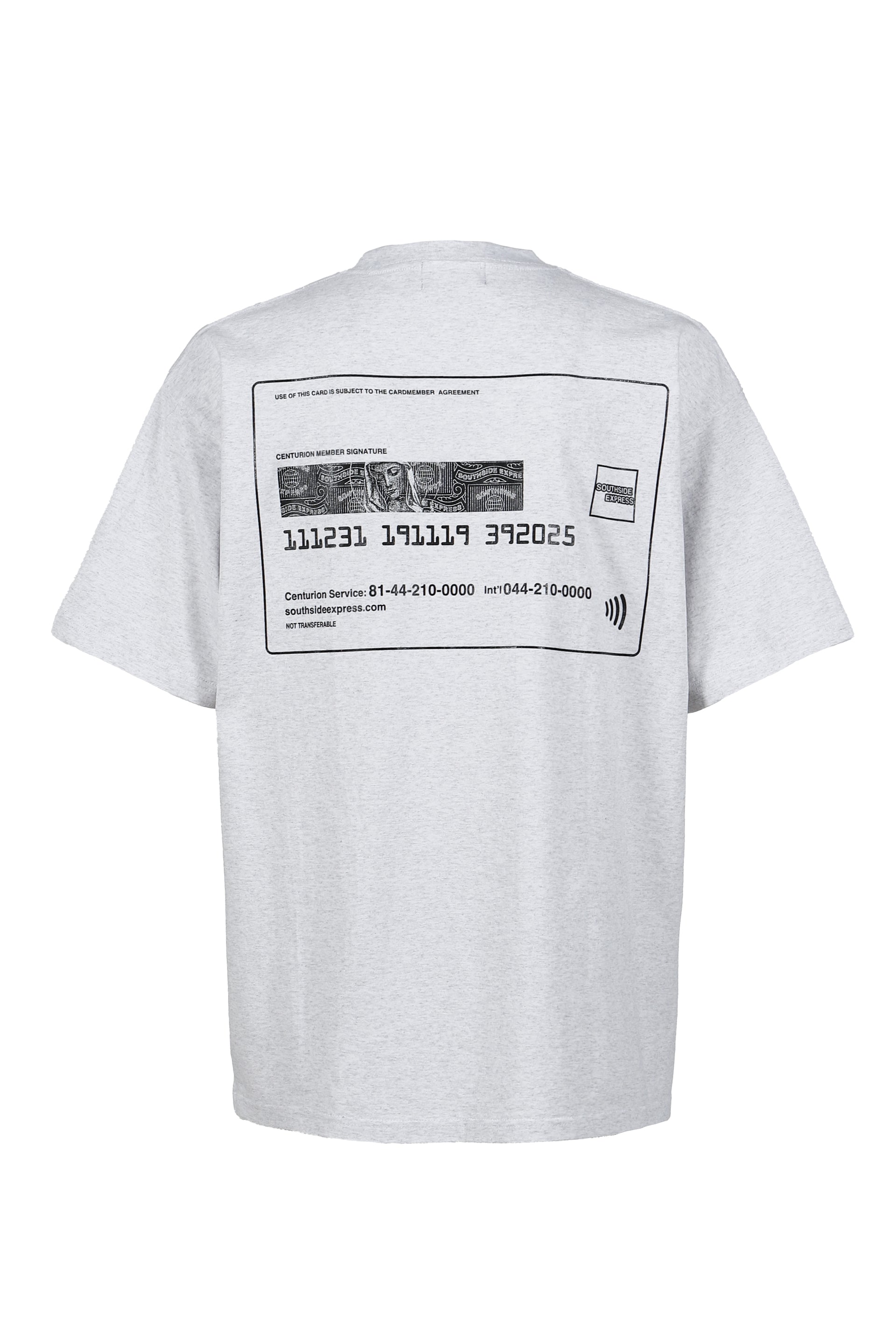 BLACK CARD TEE / HEATHER