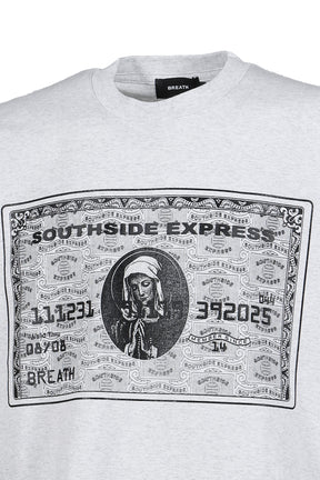 BLACK CARD TEE / HEATHER