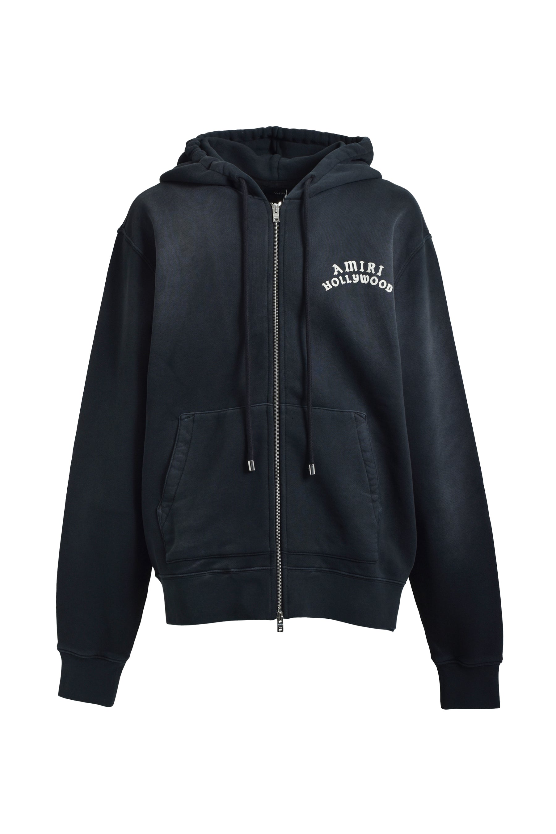 AMIRI FW25 AMIRI HOLLYWOOD ZIP HOODIE / BLACK - NUBIAN