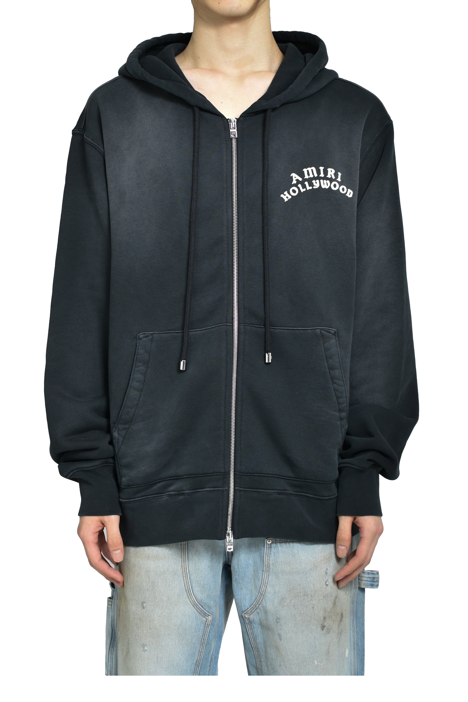 AMIRI HOLLYWOOD ZIP HOODIE / BLK