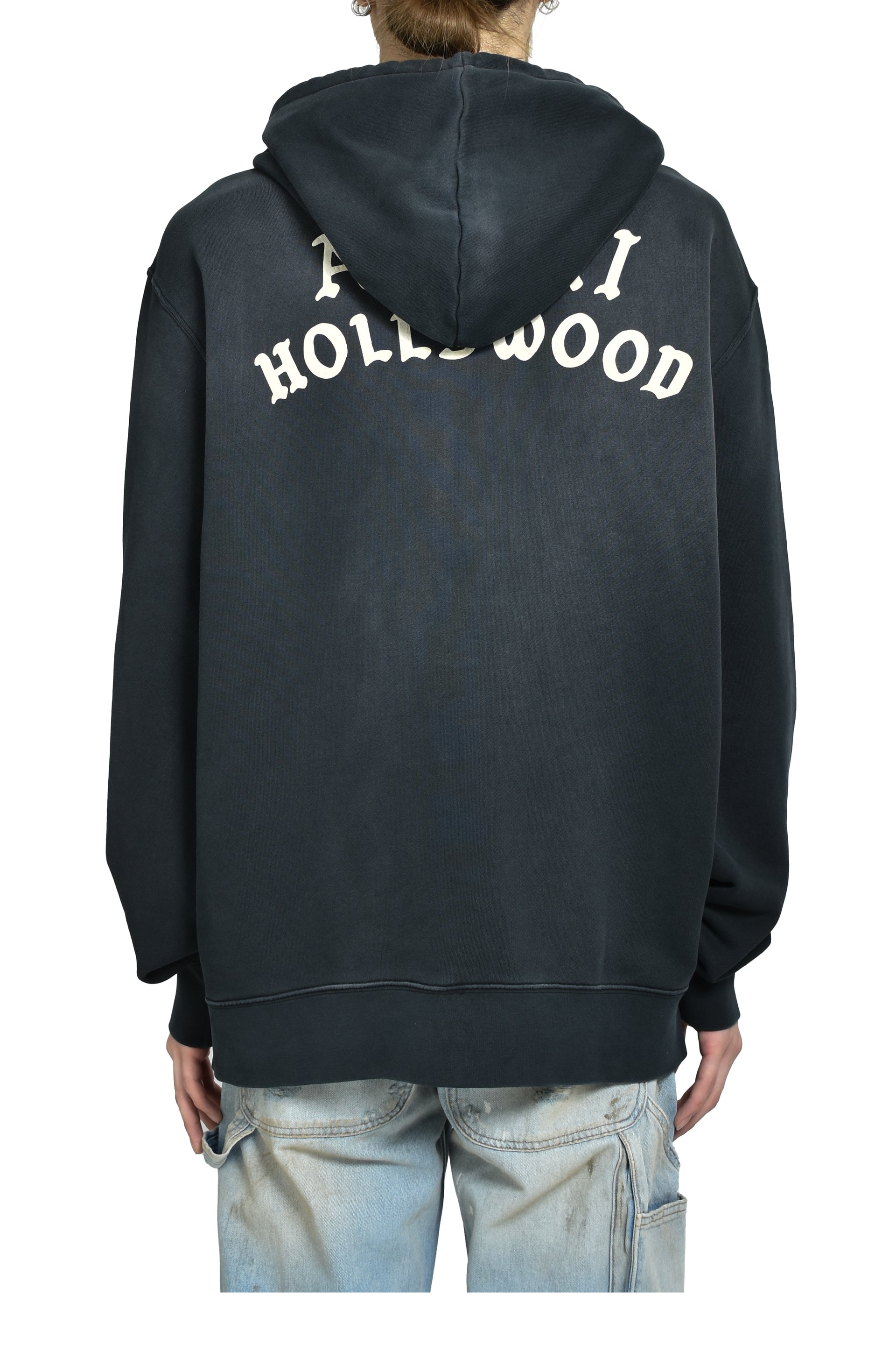 AMIRI HOLLYWOOD ZIP HOODIE / BLK