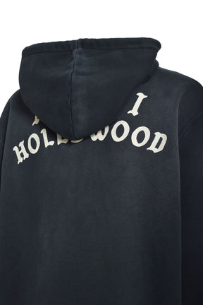 AMIRI HOLLYWOOD ZIP HOODIE / BLK