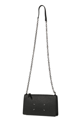 Zippered Wallet on Chain / Black 