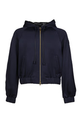 ZIP UP CARDIGAN / DARK NVY