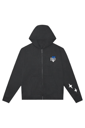 ZIP-UP HOODIE / GRY