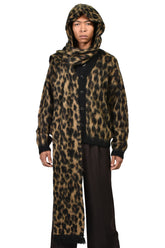 HOODED SCARF / LEOPARD