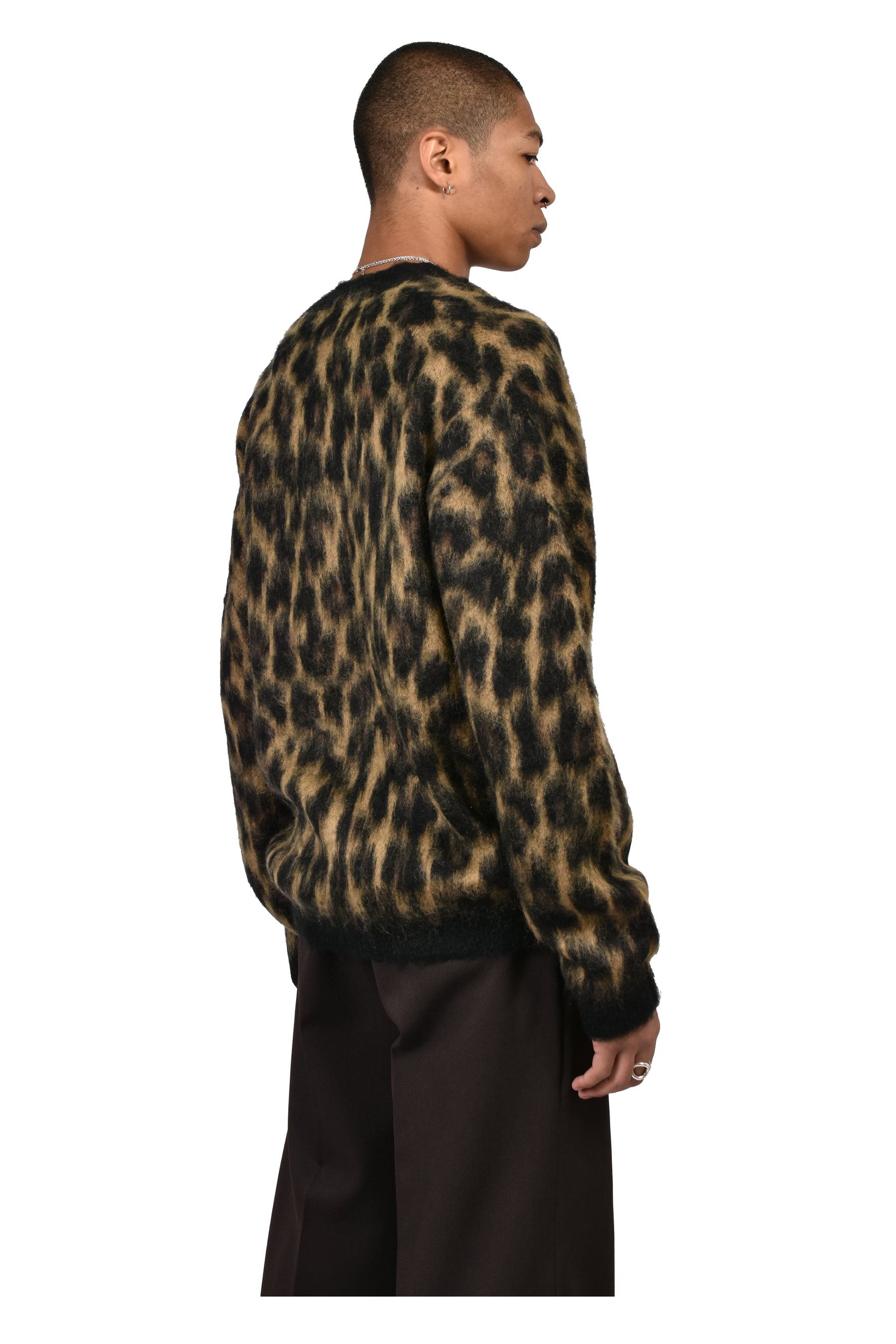 FUZZY LEO CARDIGAN / LEOPARD