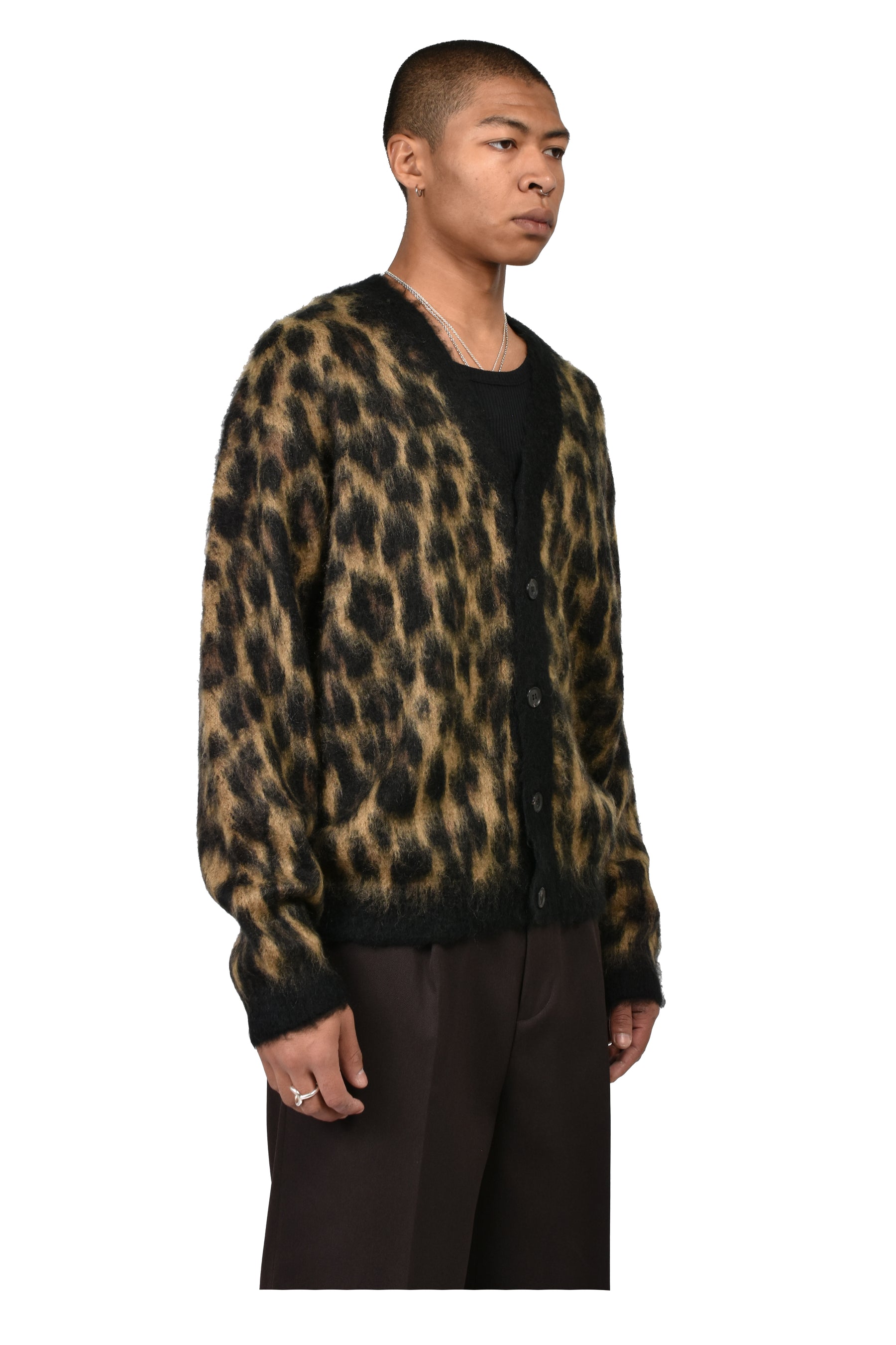 FUZZY LEO CARDIGAN / LEOPARD