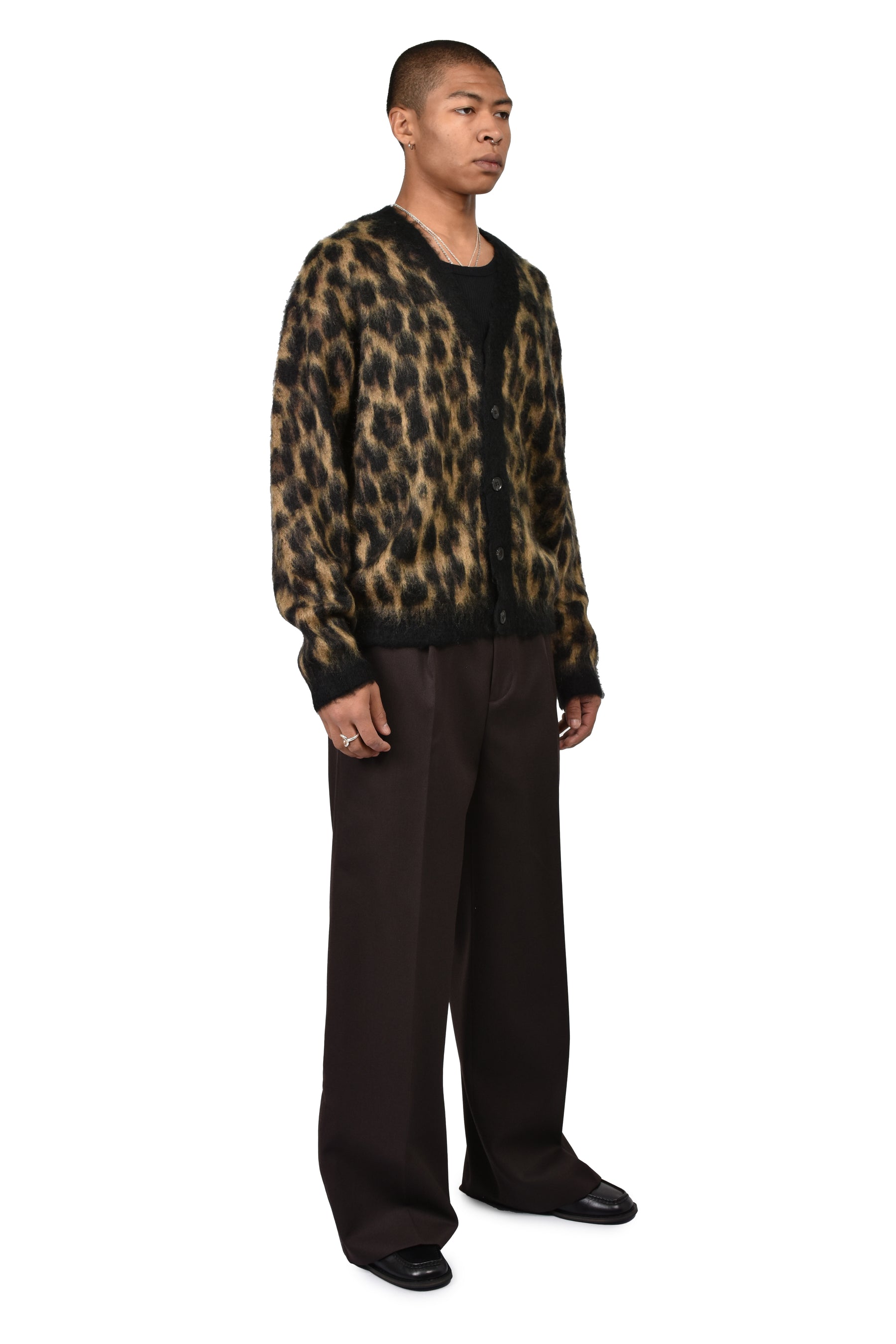 FUZZY LEO CARDIGAN / LEOPARD