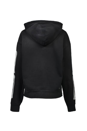 BONES OVERSIZED HOODIE / BLK