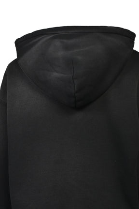 BONES OVERSIZED HOODIE / BLK