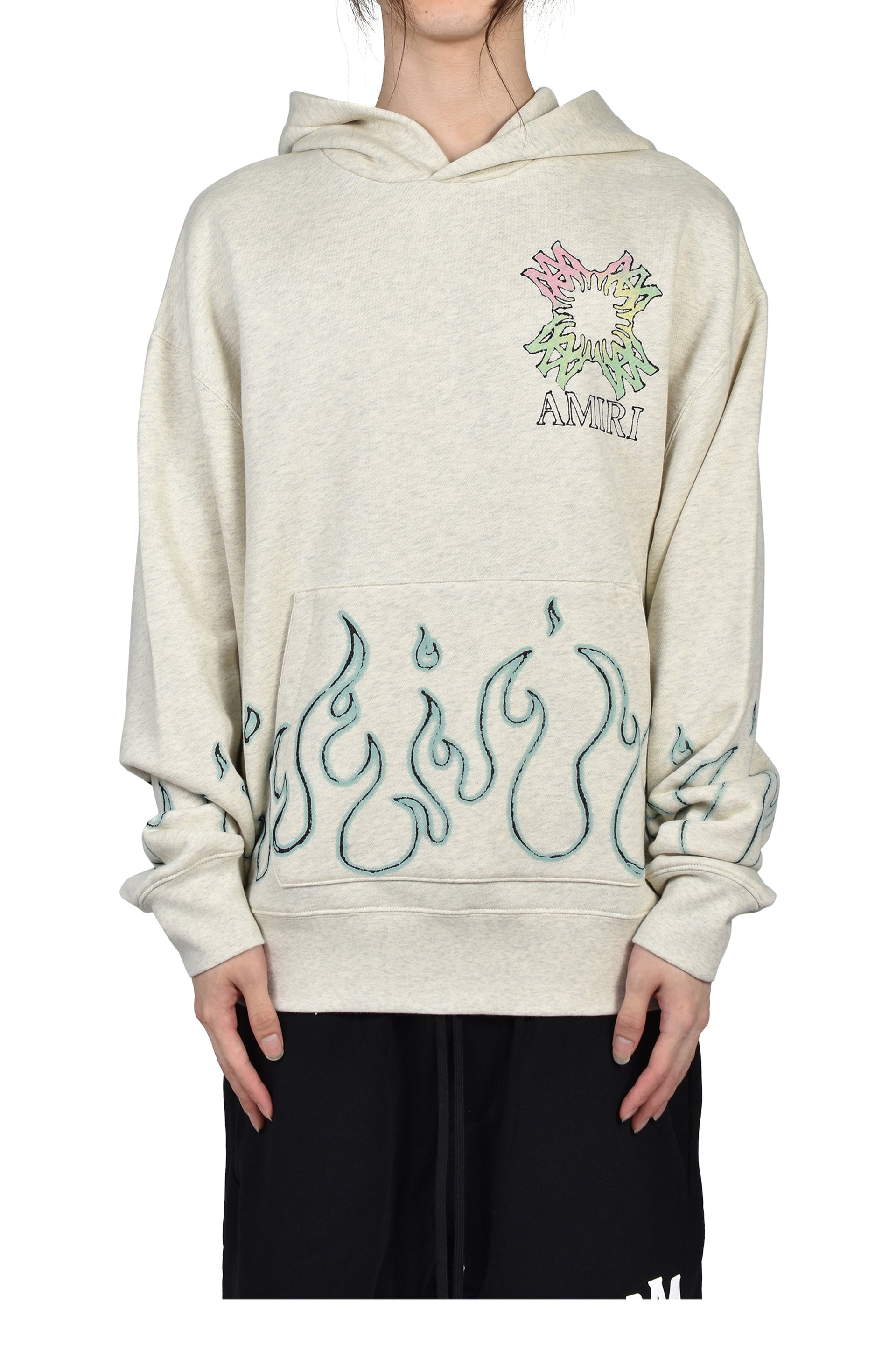 MA QUAD FLAMES OS HOODIE / IVO