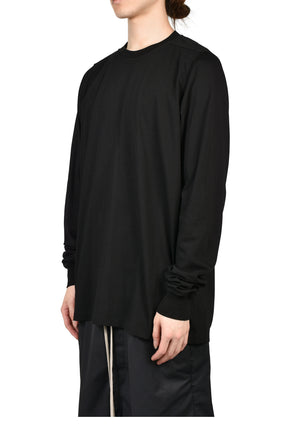 SHORT CREWNECK LS T / BLK
