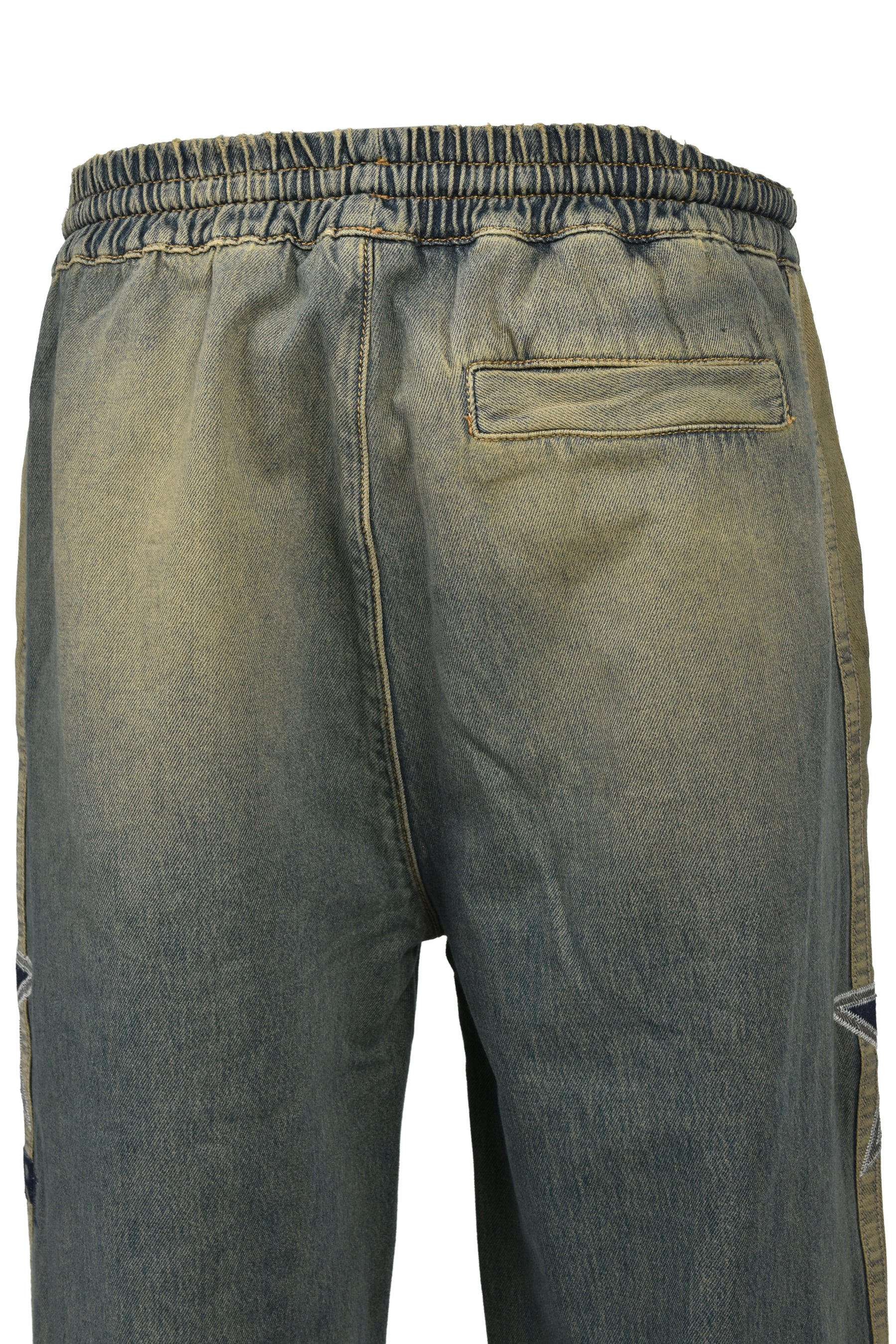 AMIRI SPORT DENIM TRACK PANT / WORN SLATE