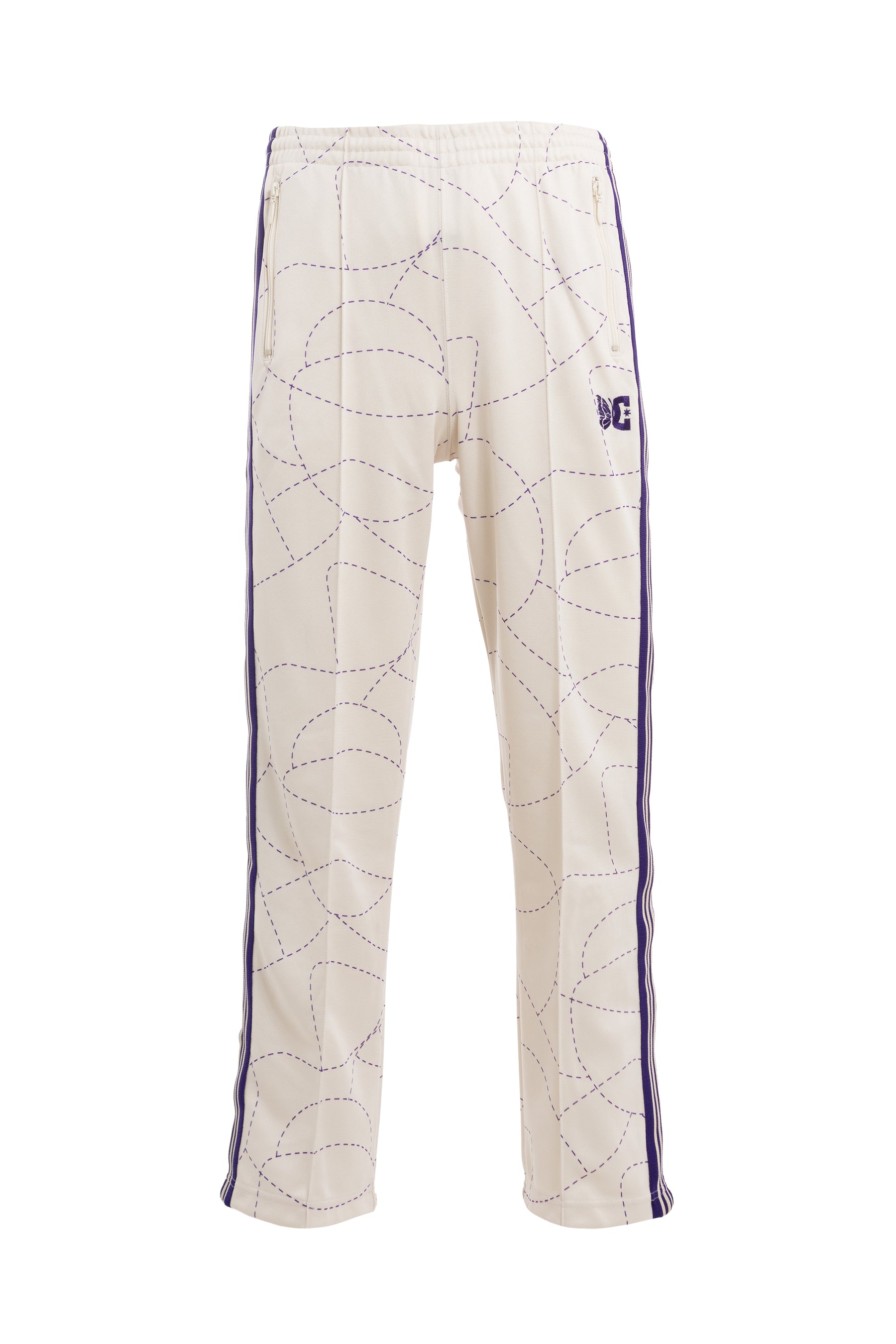 TRACK PANT - POLY SMOOTH / PRINTED / IVORY