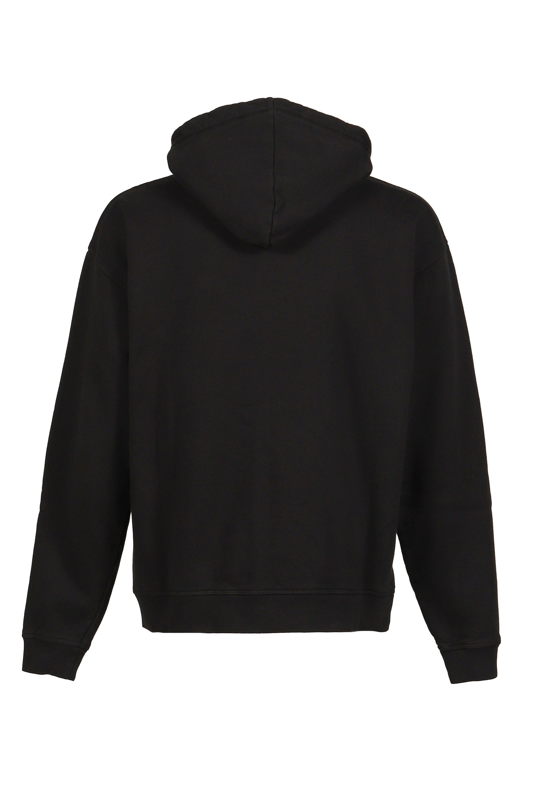 RELAX FIT ZIPPED HOODIE / BLK