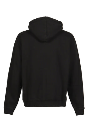 RELAX FIT ZIPPED HOODIE / BLK