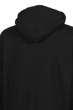 RELAX FIT ZIPPED HOODIE / BLK